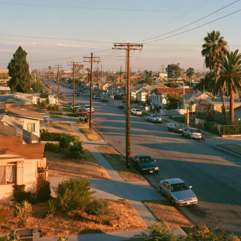 Residential streets and local neighborhoods representing dumpster rental service areas in East Los Angeles